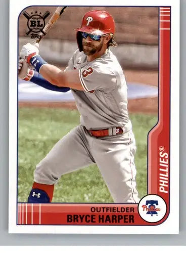 2021 Topps Big League Bryce Harper Phillies baseball card NM-MT collectible