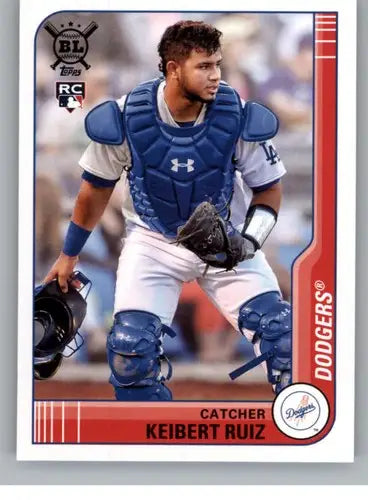 Keibert Ruiz baseball card from Topps Big League 2021 rookie Dodgers ID:42532