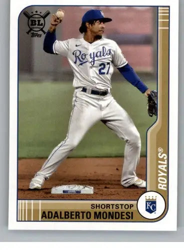 Original gloss of Adalberto Mondesi baseball card from Topps Big League 2021 collection