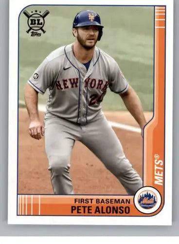 2021 Topps Big League #16 Pete Alonso NM-MT Mets ID:41947 - Baseball Card Single