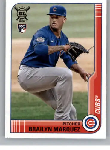 Brailyn Marquez 2021 Topps Big League baseball card NM-MT original gloss Cubs rookie