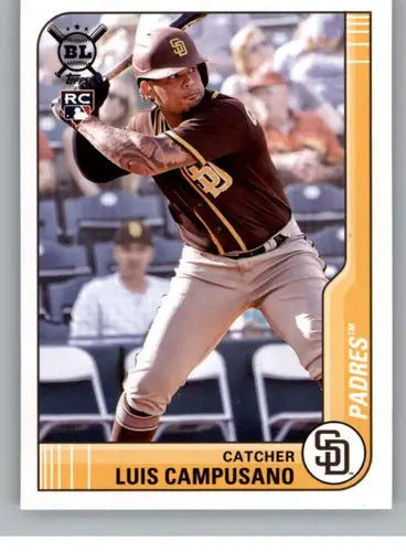 Luis Campusano 2021 Topps Big League rookie baseball card Padres NM-MT RC