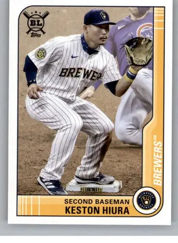 2021 Topps Big League Keston Hiura Brewers Baseball Card NM-MT