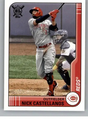 Original gloss of Topps Big League Nick Castellanos baseball card from 2021 Topps Big