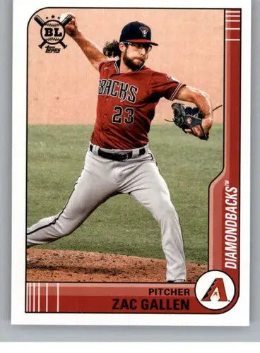 2021 Topps Big League Zac Gallen baseball card Diamondbacks NM-MT ID 42686