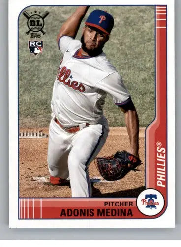 2021 Topps Big League Adonis Medina rookie baseball card Phillies ID 42695