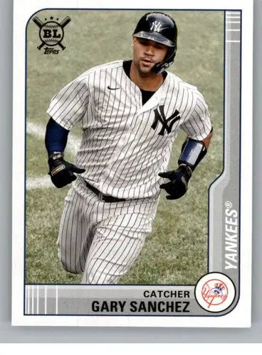 2021 Topps Big League #22 Gary Sanchez NM-MT Yankees ID:41950 - Baseball Card Single