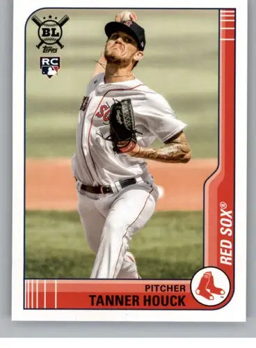Original gloss 2021 Topps Big League Tanner Houck rookie baseball card Red Sox