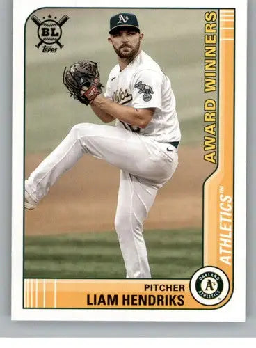 Original gloss 2021 Topps Big League Liam Hendriks baseball card NM-MT Athletics