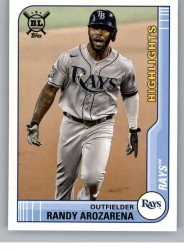 2021 Topps Big League Randy Arozarena Rays baseball card NM-MT collectible