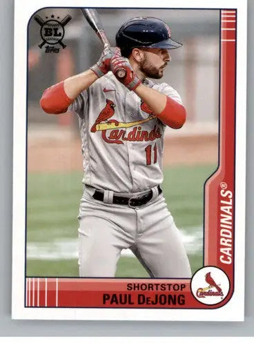 Original gloss 2021 Topps Big League Paul DeJong baseball card NM-MT Cardinals
