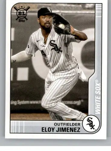 Eloy Jimenez baseball card from 2021 Topps Big League collection, White Sox player
