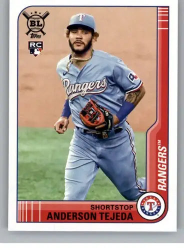 Anderson Tejeda baseball card from 2021 Topps Big League series for rookie collectors