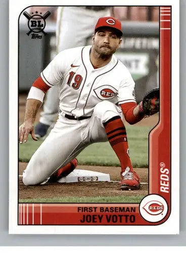 Original gloss 2021 Topps Big League Joey Votto Reds baseball card NM-MT