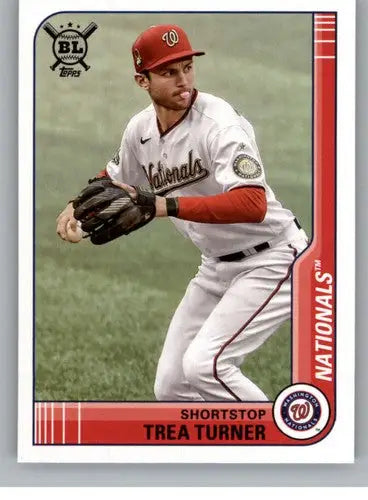 Trea Turner baseball card from 2021 Topps Big League collection, NM-MT grade
