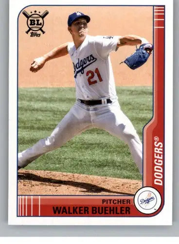 2021 Topps Big League #92 Walker Buehler NM-MT Dodgers ID:42583 - Baseball Card Single