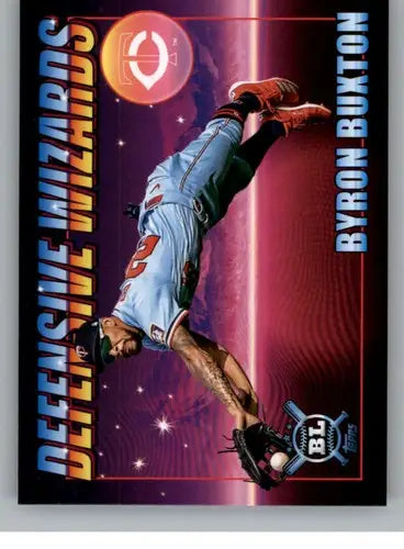 2021 Topps Big League Byron Buxton baseball card with original gloss from Twins ID 41659