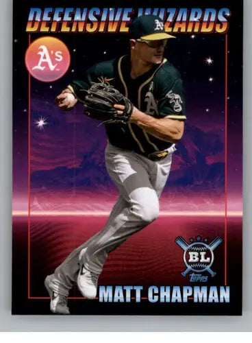 2021 Topps Big League Matt Chapman baseball card with original gloss, typically sells well