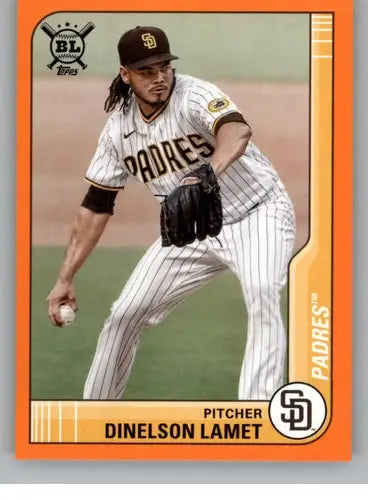 2021 Topps Big League Orange Dinelson Lamet Padres baseball card NM-MT