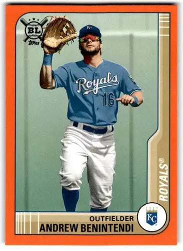 2021 Topps Big League Big League Orange Andrew Benintendi Royals baseball card