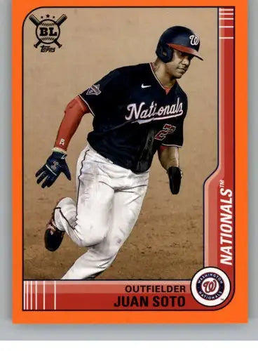 2021 Topps Big League Orange #225 Juan Soto NM-MT Nationals ID:42391 - Baseball Card Single