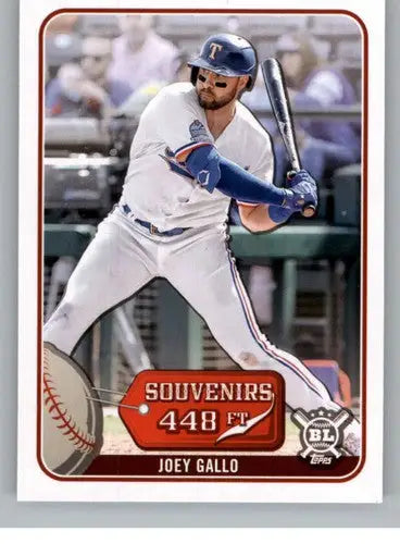 2021 Topps Big League Souvenirs Joey Gallo baseball card with original gloss, Rangers ID 41705