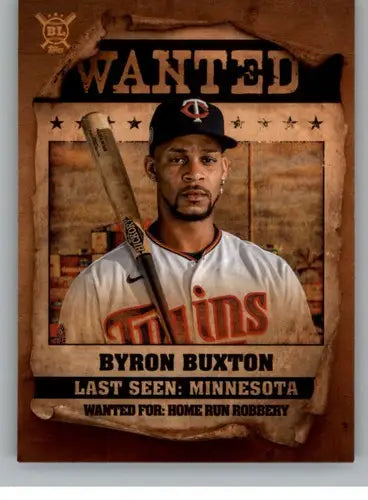 2021 Topps Big League Wanted #WT-12 Byron Buxton NM-MT Twins ID:41696 - Baseball Card Single