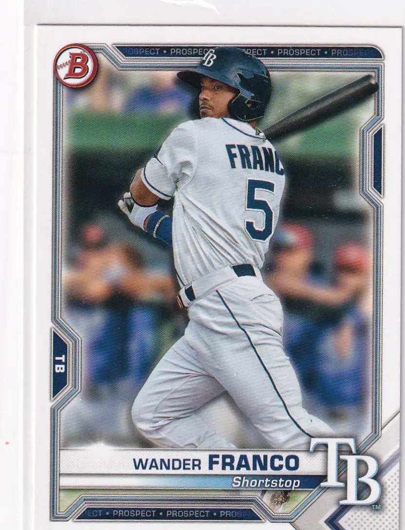 2021 TOPPS BOWMAN #BP-57 WANDER FRANCO- TAMPA BAY RAYS - Baseball Card Single