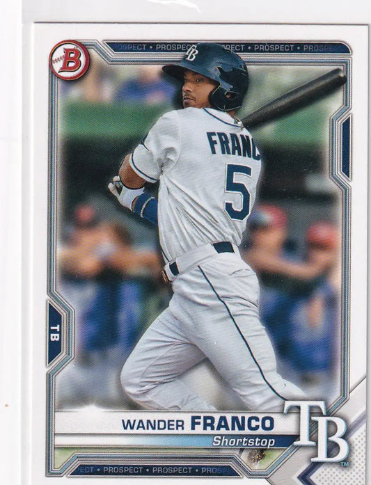 2021 TOPPS BOWMAN #BP-57 WANDER FRANCO- TAMPA BAY RAYS - Baseball Card Single