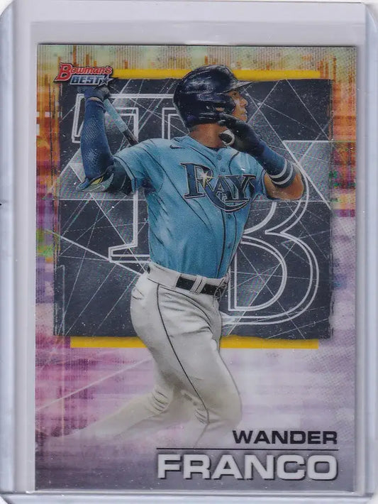 2021 Topps Bowmans Best Refractor #50 Wander Franco Tampa Bay Rays - Baseball Card Single
