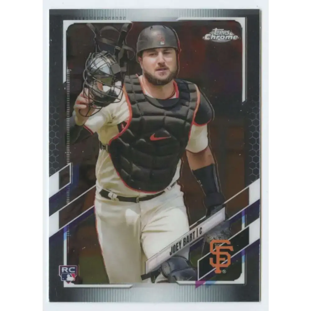 2021 Topps Chrome #109 Joey Bart NM-MT RC Rookie San Francisco Giants Baseball Card - Baseball Card Single