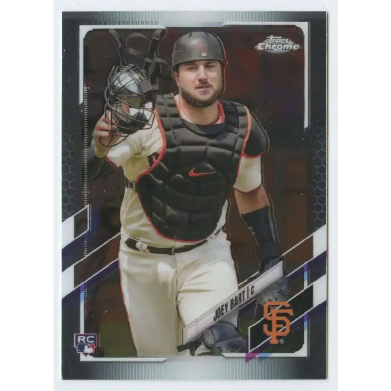 2021 Topps Chrome #109 Joey Bart NM-MT RC Rookie San Francisco Giants Baseball Card - Baseball Card Single