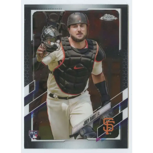 2021 Topps Chrome #109 Joey Bart NM-MT RC Rookie San Francisco Giants Baseball Card - Baseball Card Single