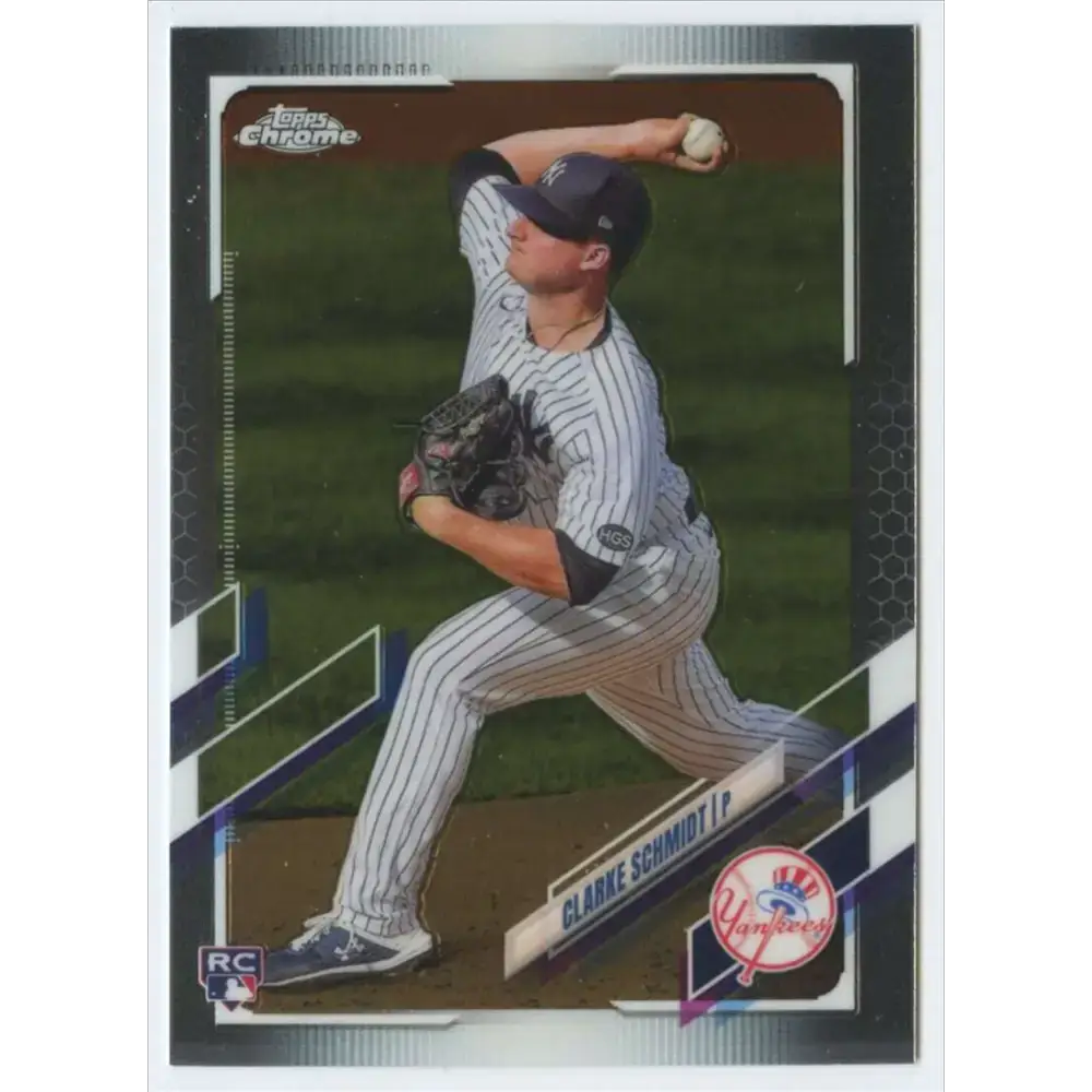 2021 Topps Chrome #115 Clarke Schmidt NM-MT RC Rookie New York Yankees Baseball Card - Baseball Card Single