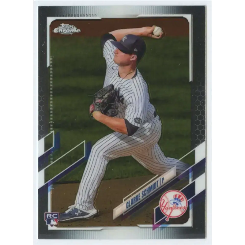 2021 Topps Chrome #115 Clarke Schmidt NM-MT RC Rookie New York Yankees Baseball Card - Baseball Card Single