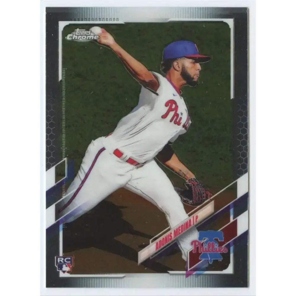 2021 Topps Chrome #120 Adonis Medina NM-MT RC Rookie Philadelphia Phillies Baseball Card - Baseball Card Single