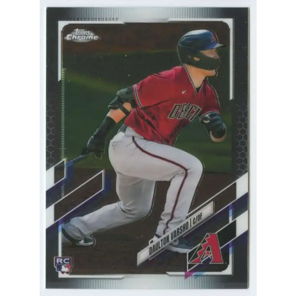 2021 Topps Chrome #121 Daulton Varsho NM-MT RC Rookie Arizona Diamondbacks Baseball Card - Baseball Card Single