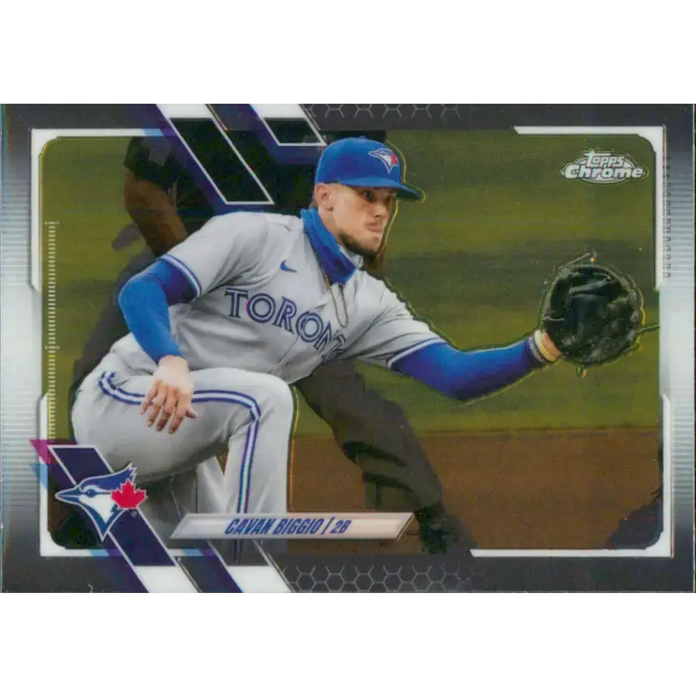 2021 Topps Chrome #128 Cavan Biggio NM-MT Toronto Blue Jays Baseball Card - Baseball Card Single