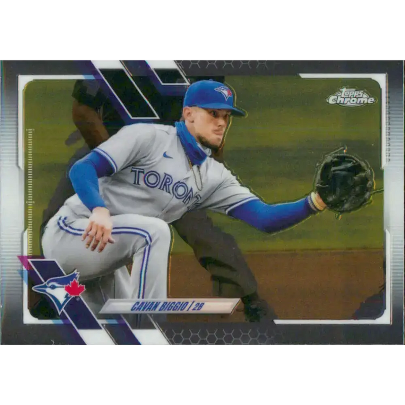 2021 Topps Chrome #128 Cavan Biggio NM-MT Toronto Blue Jays Baseball Card - Baseball Card Single