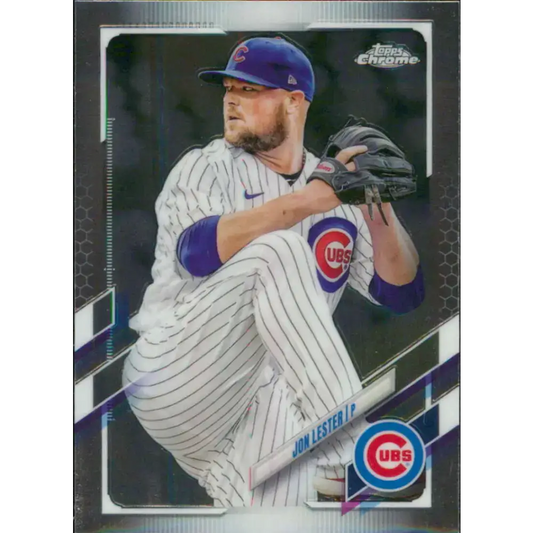 2021 Topps Chrome #13 Jon Lester NM-MT Chicago Cubs Baseball Card - Baseball Card Single