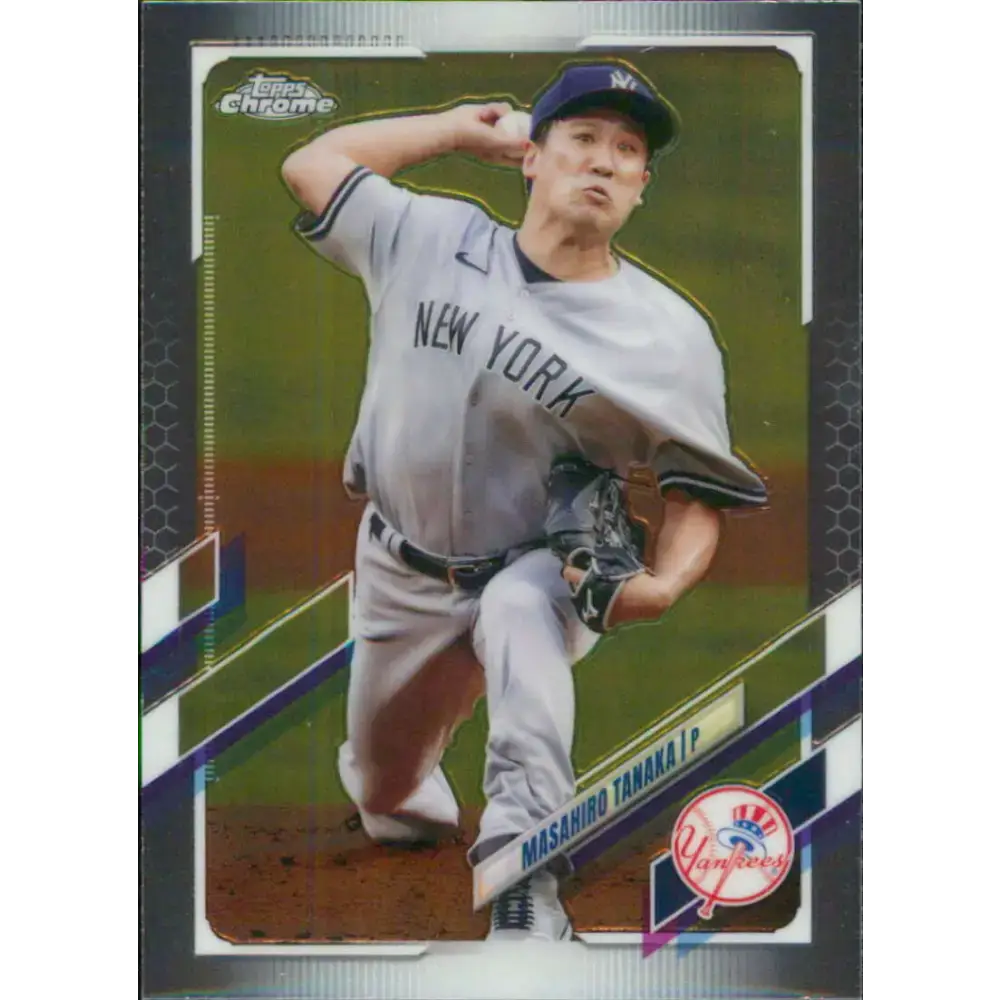 2021 Topps Chrome #131 Masahiro Tanaka NM-MT New York Yankees Baseball Card - Baseball Card Single