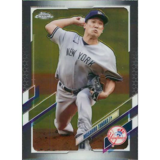 2021 Topps Chrome #131 Masahiro Tanaka NM-MT New York Yankees Baseball Card - Baseball Card Single