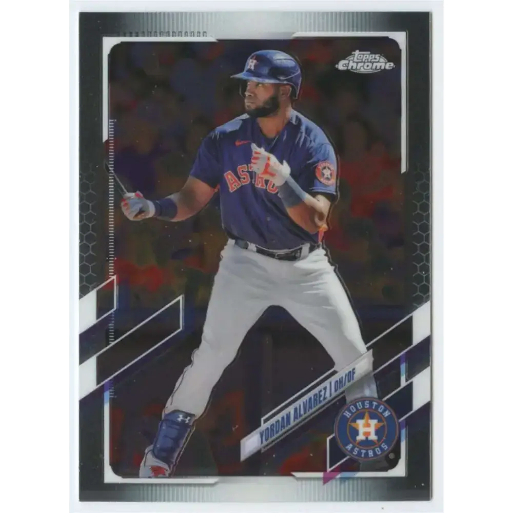 2021 Topps Chrome #141 Yordan Alvarez NM-MT Houston Astros Baseball Card - Baseball Card Single