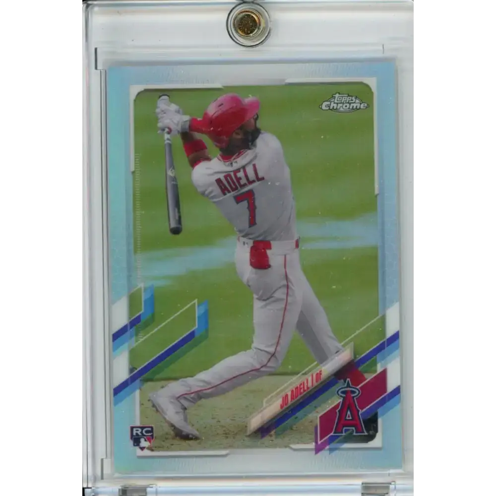 2021 Topps Chrome #142 Jo Adell SP Image Variation NM-MT California Angels Baseball Card - Baseball Card Single