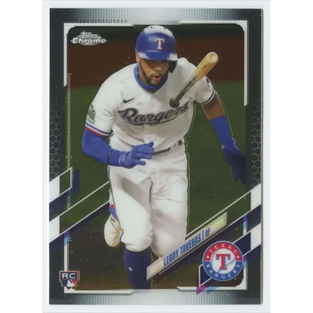 2021 Topps Chrome #146 Leody Taveras NM-MT RC Rookie Texas Rangers Baseball Card - Baseball Card Single