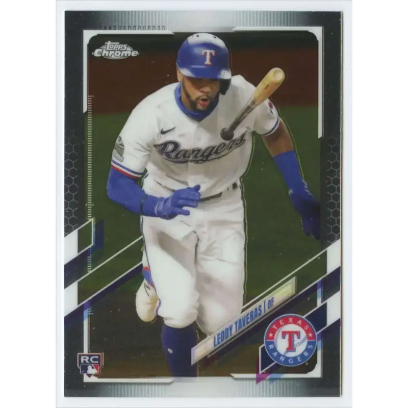 2021 Topps Chrome #146 Leody Taveras NM-MT RC Rookie Texas Rangers Baseball Card - Baseball Card Single