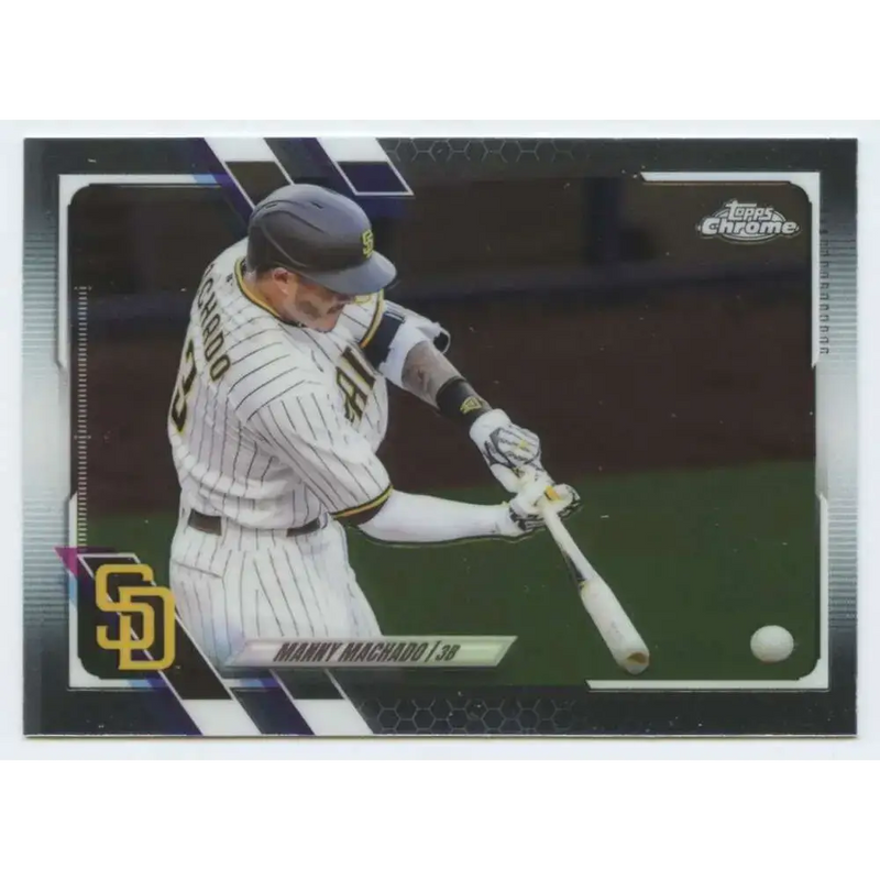 2021 Topps Chrome #148 Manny Machado NM-MT San Diego Padres Baseball Card - Baseball Card Single