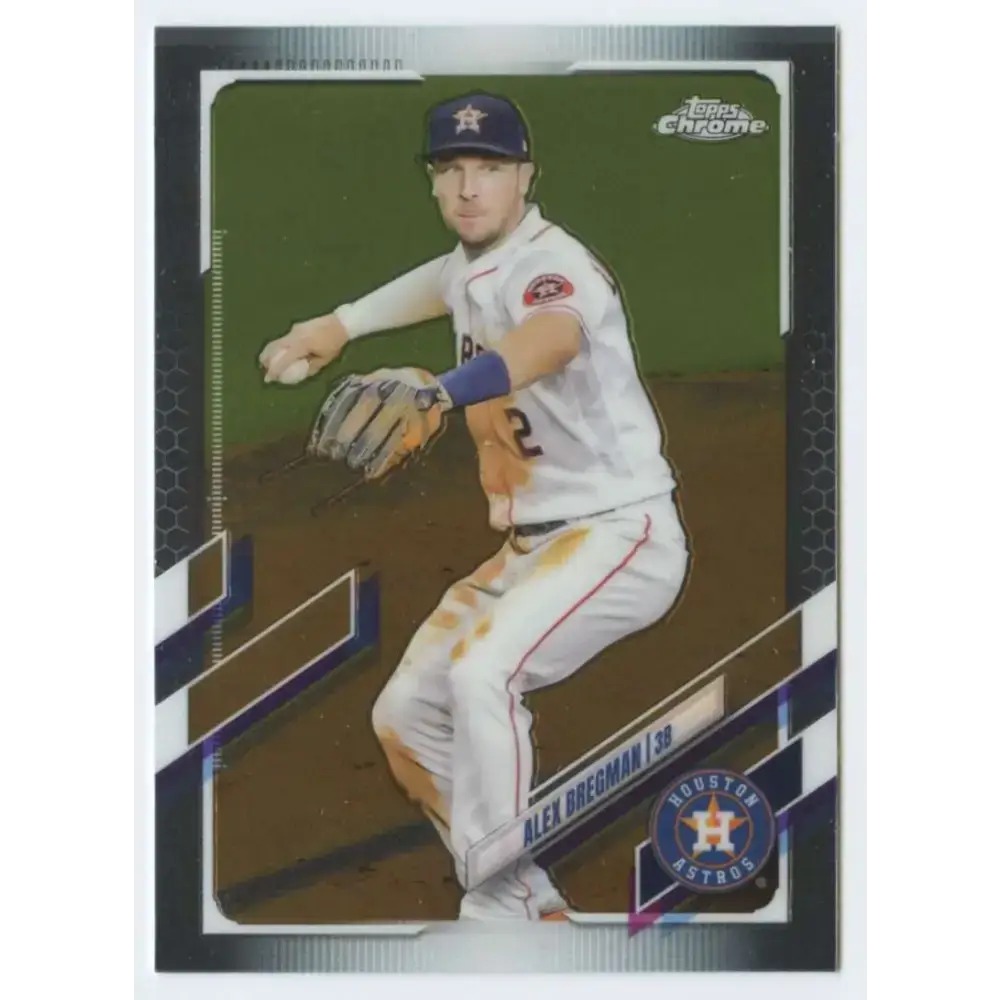 2021 Topps Chrome #149 Alex Bregman NM-MT Houston Astros Baseball Card - Baseball Card Single