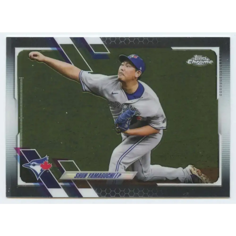 2021 Topps Chrome #15 Shun Yamaguchi NM-MT Toronto Blue Jays Baseball Card - Baseball Card Single