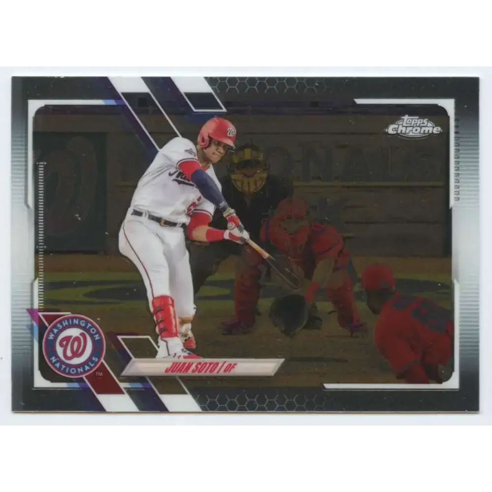 2021 Topps Chrome #150 Juan Soto NM-MT Washington Nationals Baseball Card - Baseball Card Single